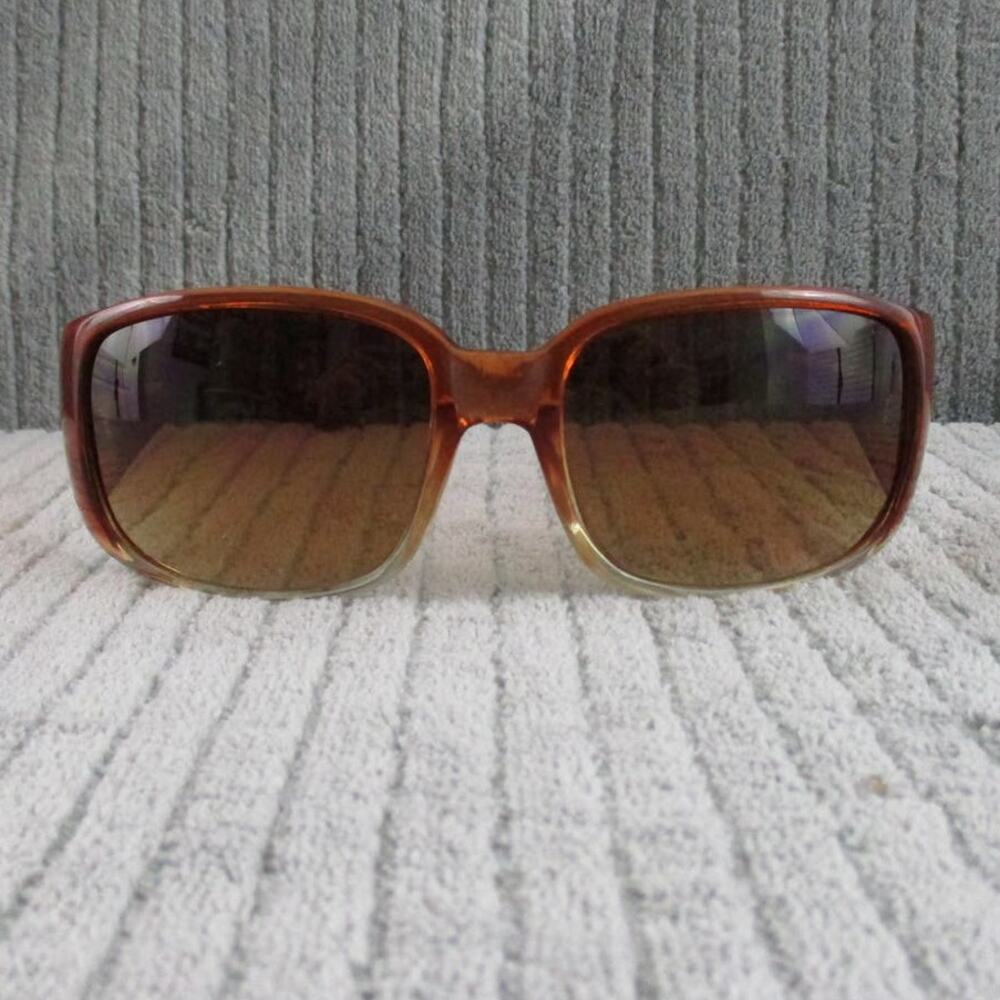 New Divine Eyewear Vixen Orange Fade/Amber Gradient Sunglasses NWT Women's